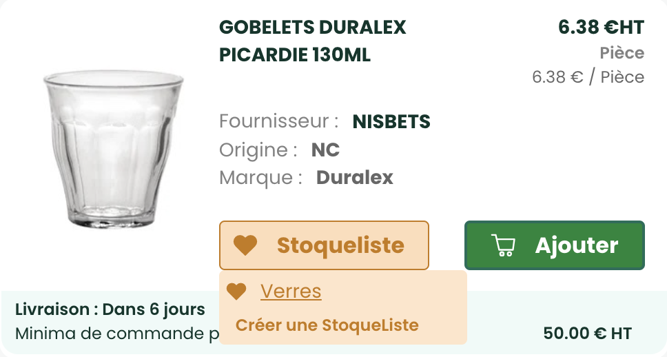 StoqueMarket - Où acheter des verres Duralex ?